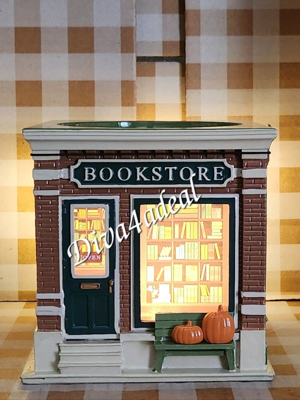 Bath & Body Works BOOKSTORE/COFFEE SHOP Light-up 3-Wick Candle Holder 3PC Bundle - Picture 7 of 13
